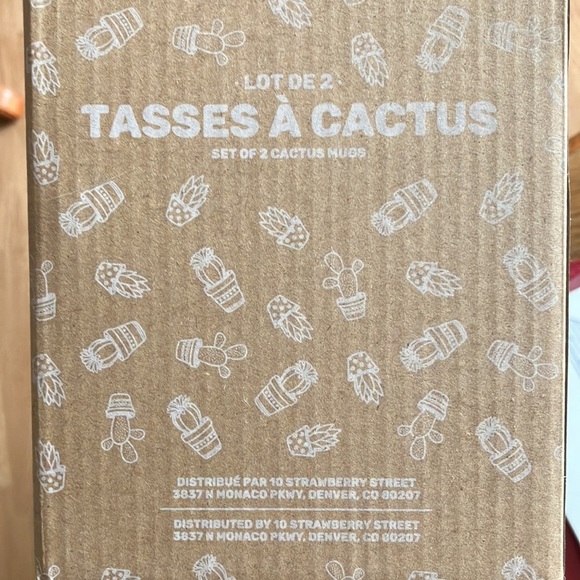 Coffee mug set by  10 Strawberry street ceramic gardener cactus - Picture 5 of 5